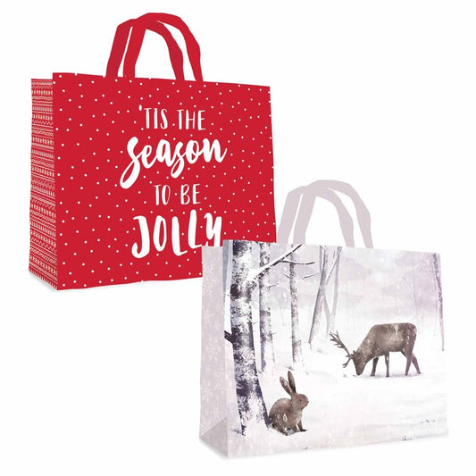 Christmas Traditional Design Shopper PP Gift Bag