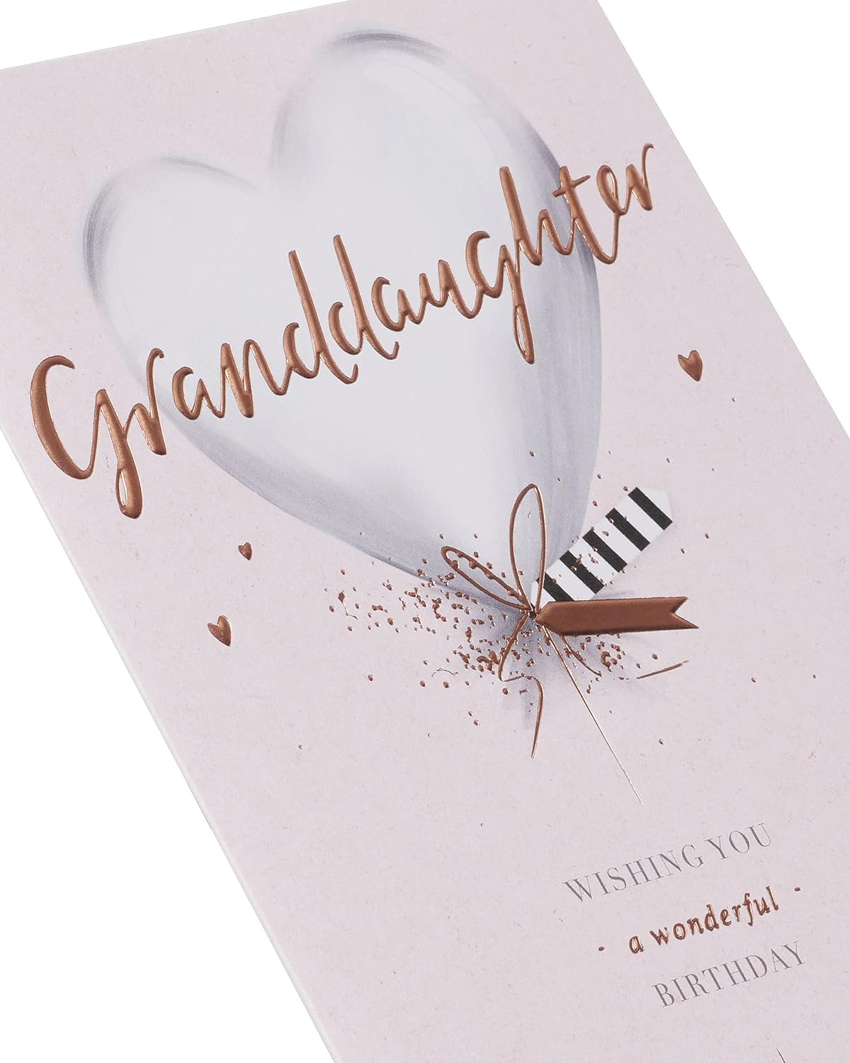 Silver Balloon Design Granddaughter Birthday Card