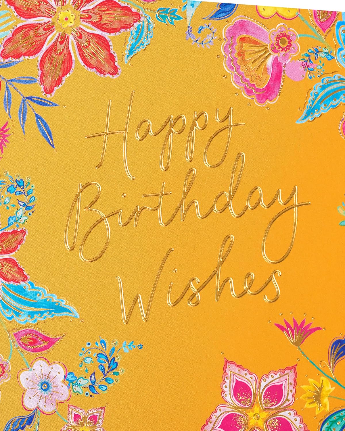 Bright Floral Design Birthday Card