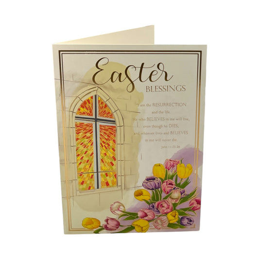 Light Of The World Blessing At Easter Greeting Card