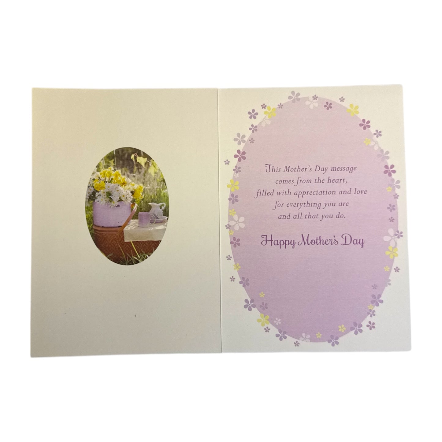 To A Dear Mother Bright Spring Flowers Design Mother's Day Card