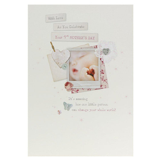 Hallmark 1st Mother's Day Card 'Photographic' Medium 