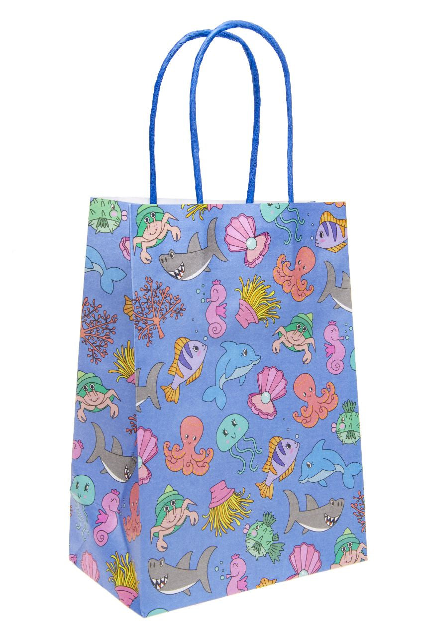 Pre Filled Sea Theme Kids Party Favour Bag – Gift Bag with Reusable Cup & Themed Toys
