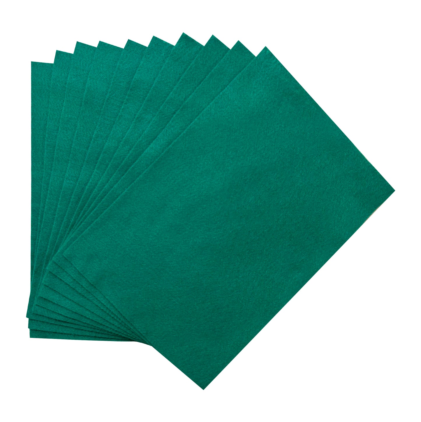 Pack of 120 A4 Dark Green Coloured Felt 180gsm Sheets