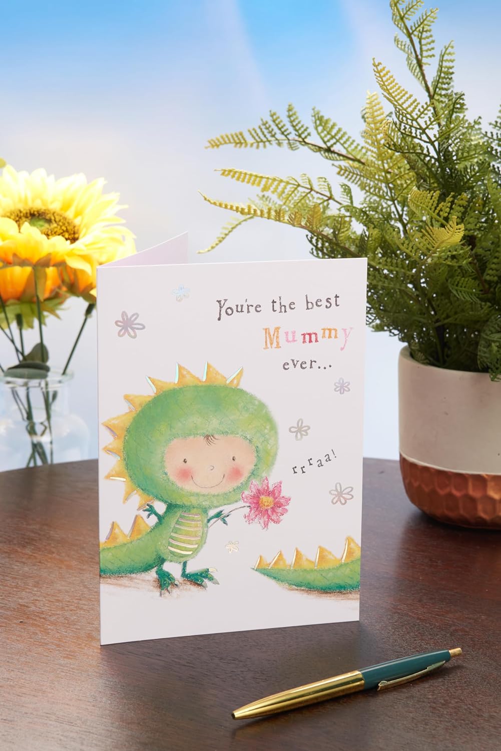Cute Dino Design Mother's Day Card