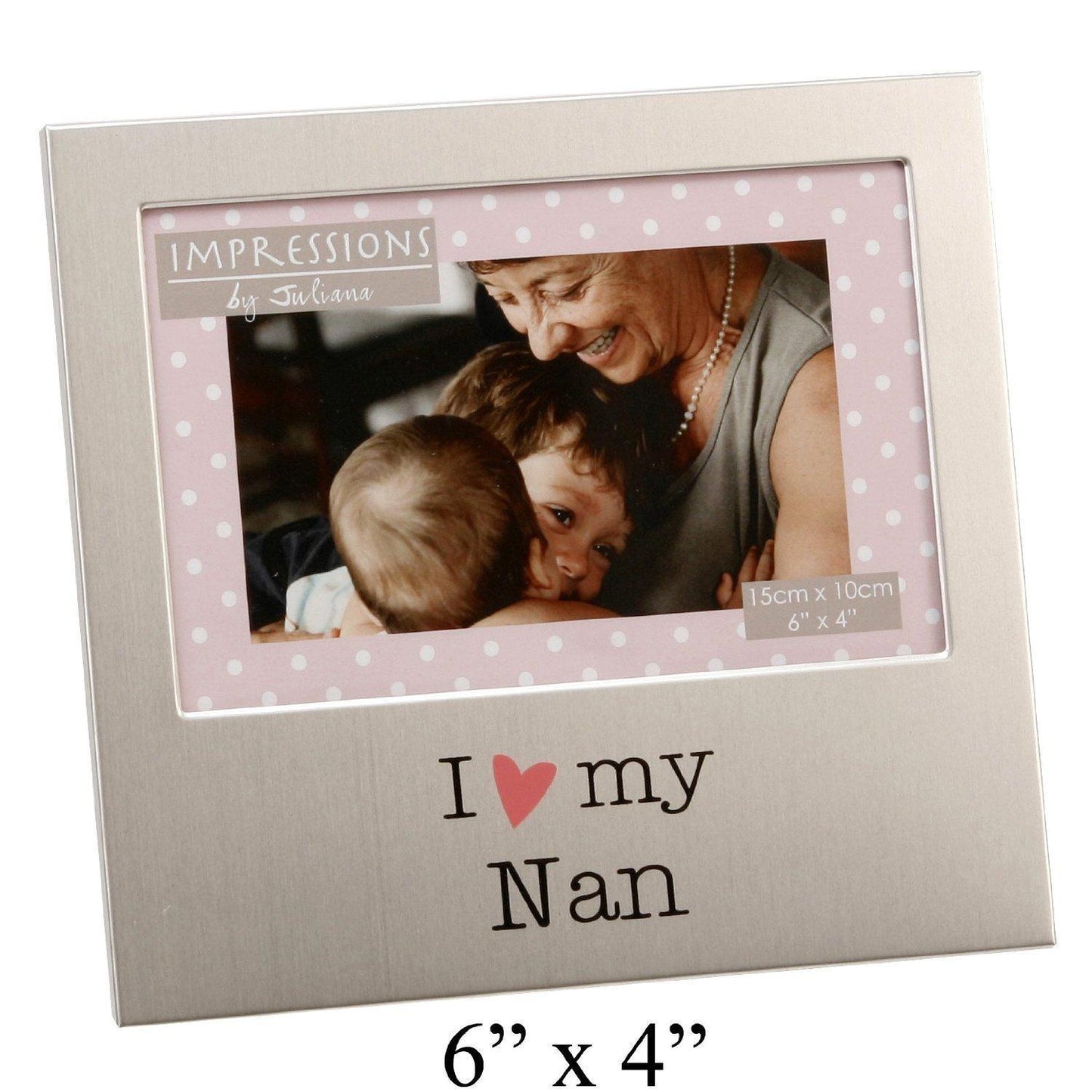 I Love My Nan 6" x 4" Aluminium Frame - FA518N