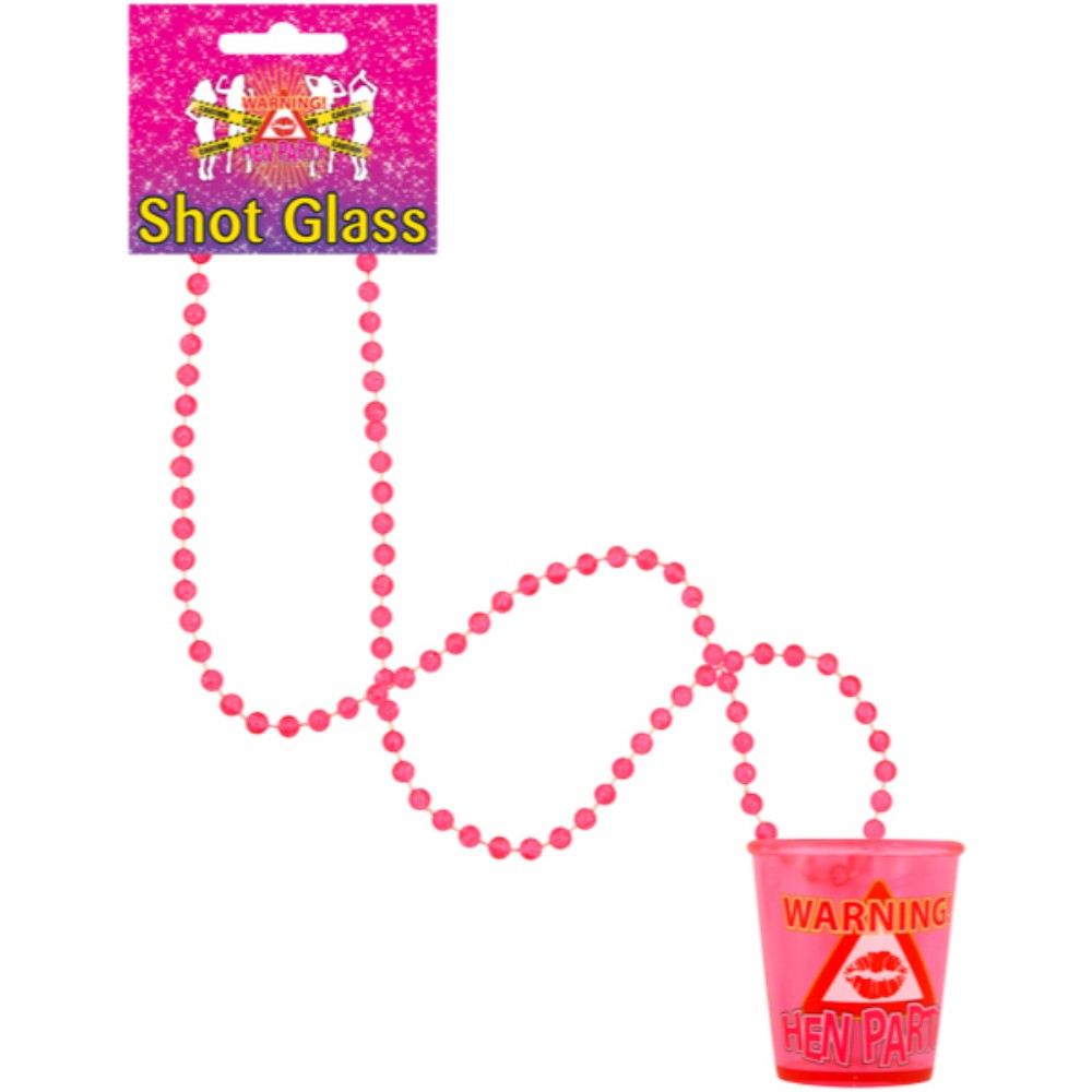 Shot Glass Hen Party with 84 cm Necklace