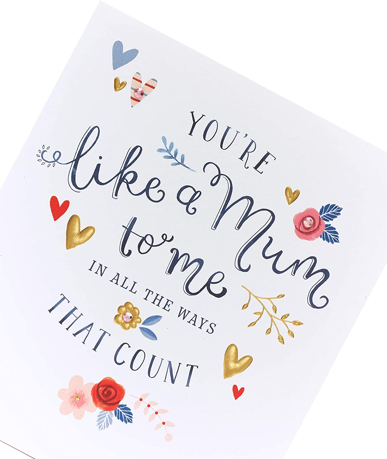 Like A Mum With Gold Foil Finished Mother's Day Card
