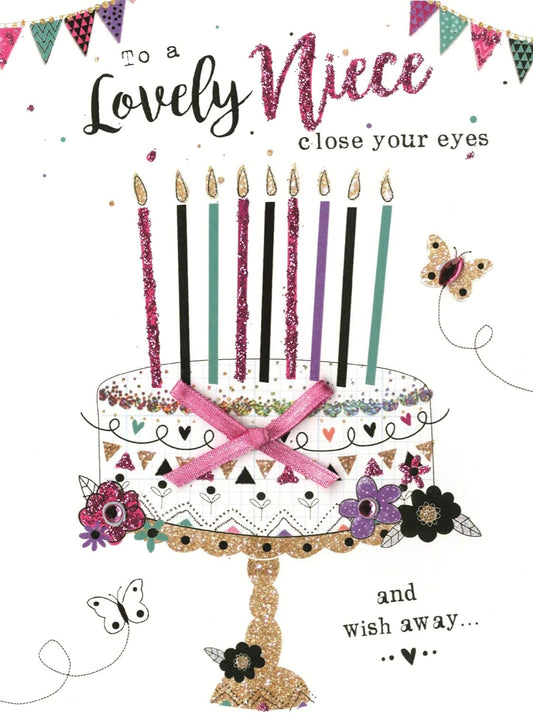 Just To Say To A Lovely Niece Birthday Greeting Card