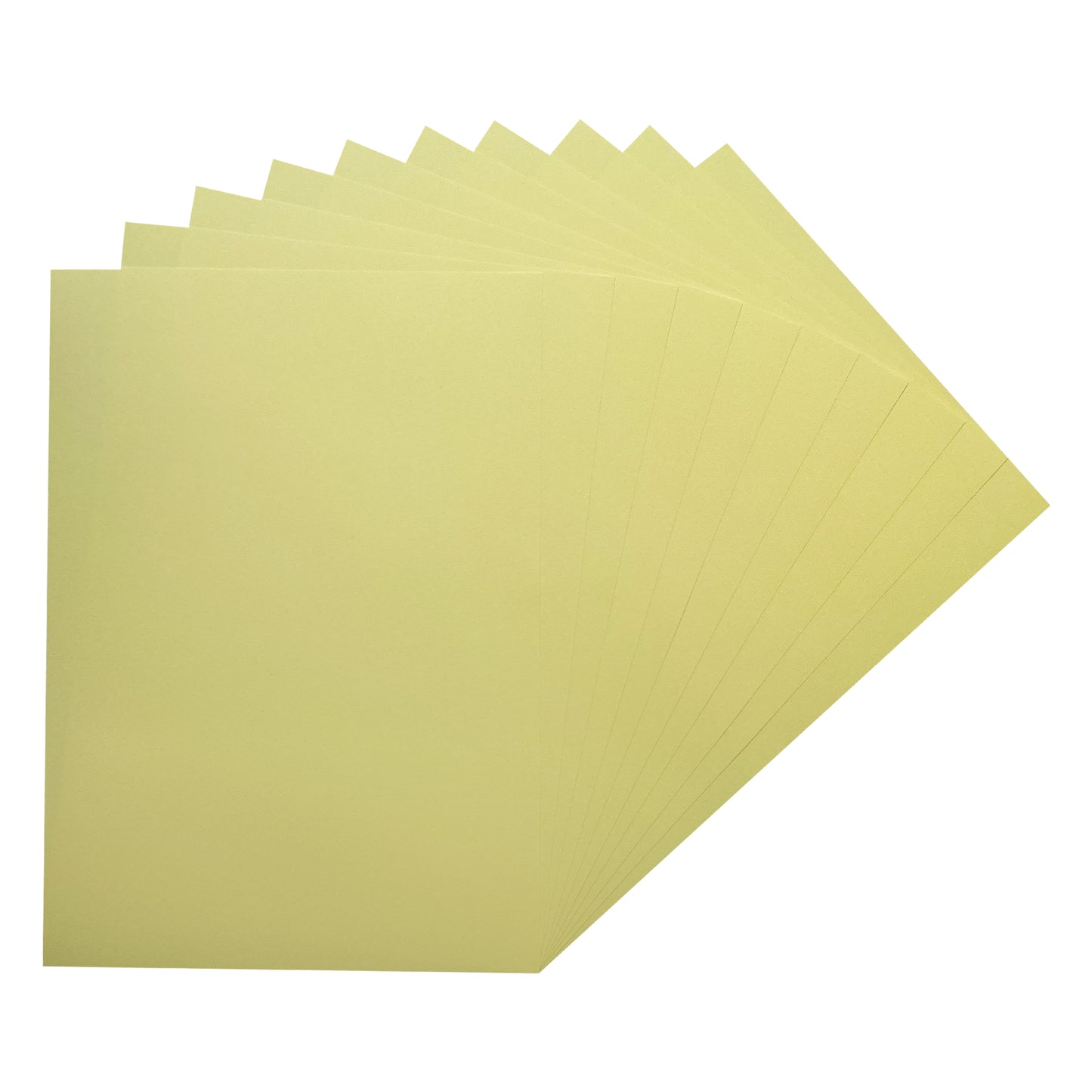Pack of 500 A5 Pastel Yellow Coloured Paper 75gsm Sheets