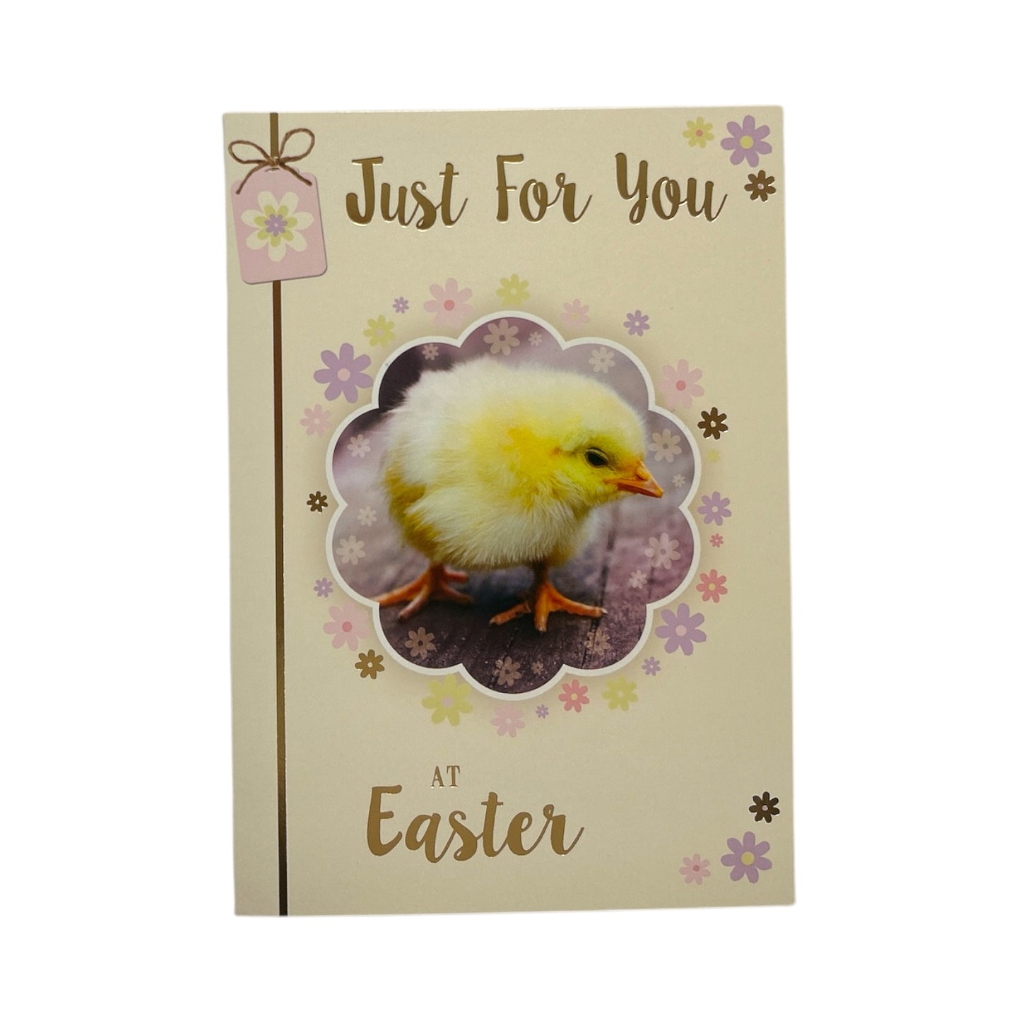 Just For You Cute Chick Design Happy Easter Greeting Card