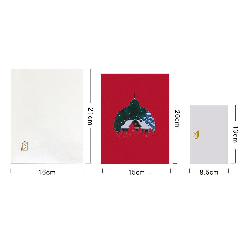 Frost & Starlight Snowy Village 3D Pop Up Christmas Card