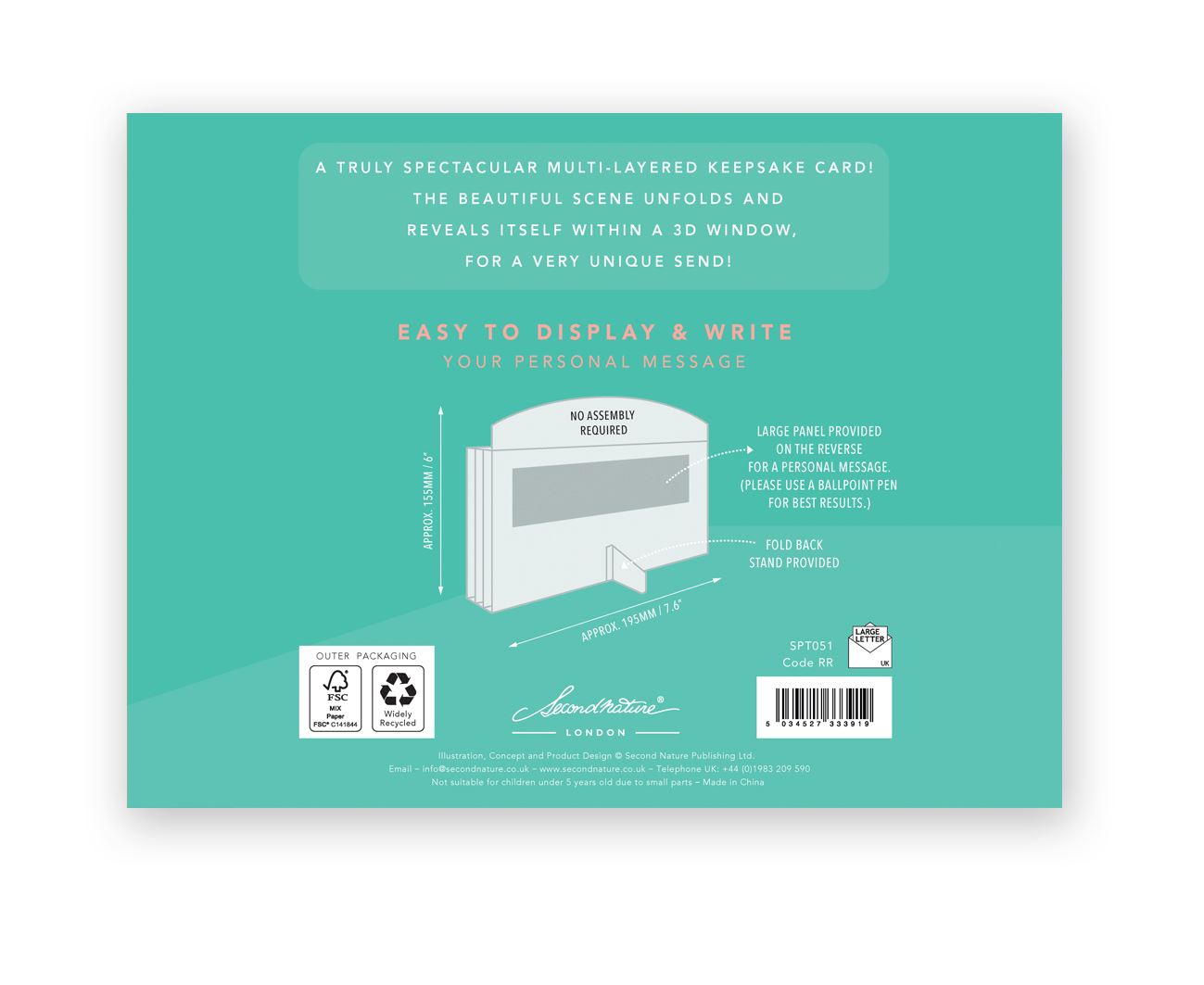 Friend Lettering 3D Birthday Card