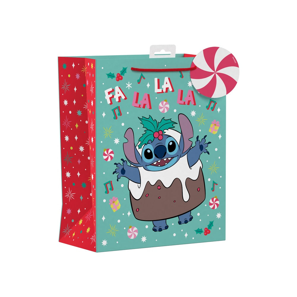 Pack of 6 Disney Stitch Large Christmas Gift Bags