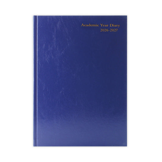 Janrax 2026-2027 A5 Day Per Page Blue Academic Diary