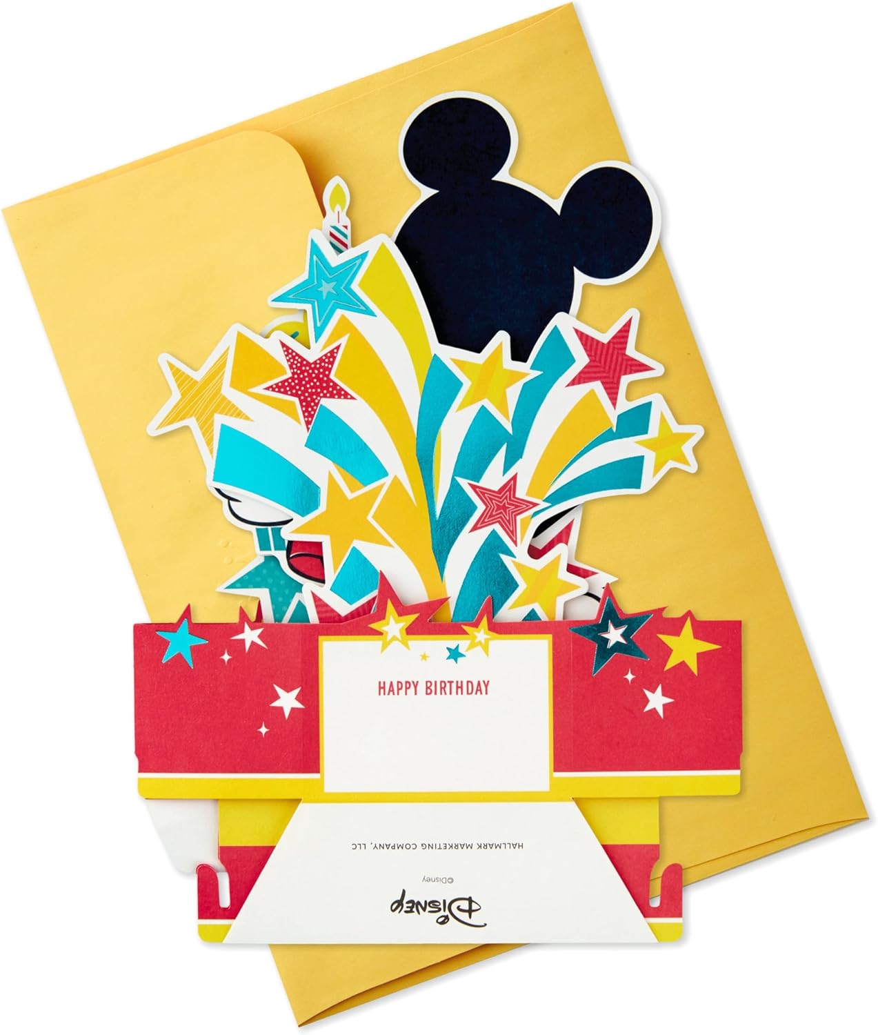 Disney Mickey Mouse with Cupcakes & Stars 3D & Pop Up Birthday Card