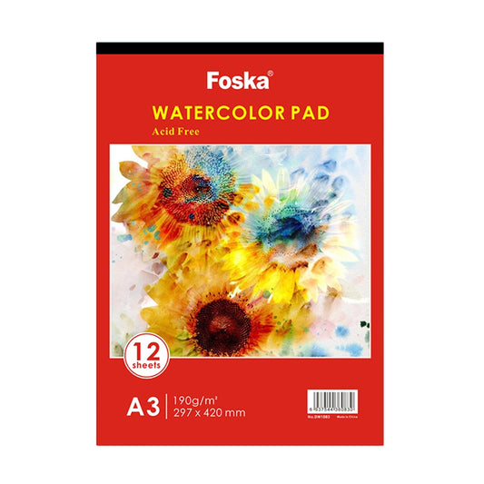 A3 Top Glued Open Watercolour Pad