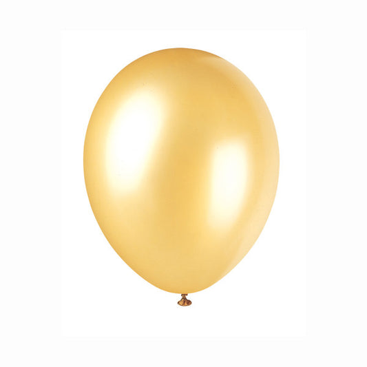Pack of 50 Champagne Gold 12" Latex Balloons