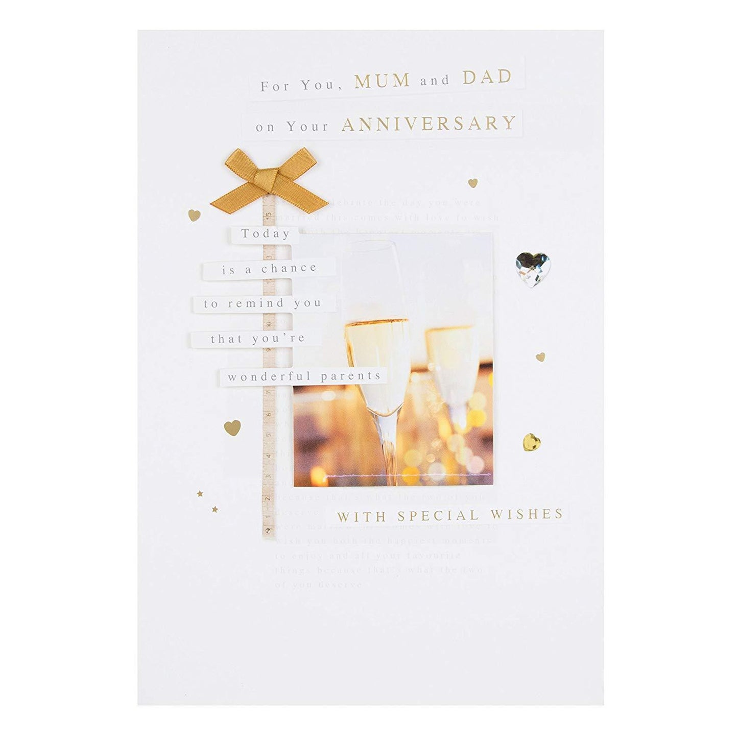 Hallmark Mum and Dad Anniversary Card"Special Wishes" Medium