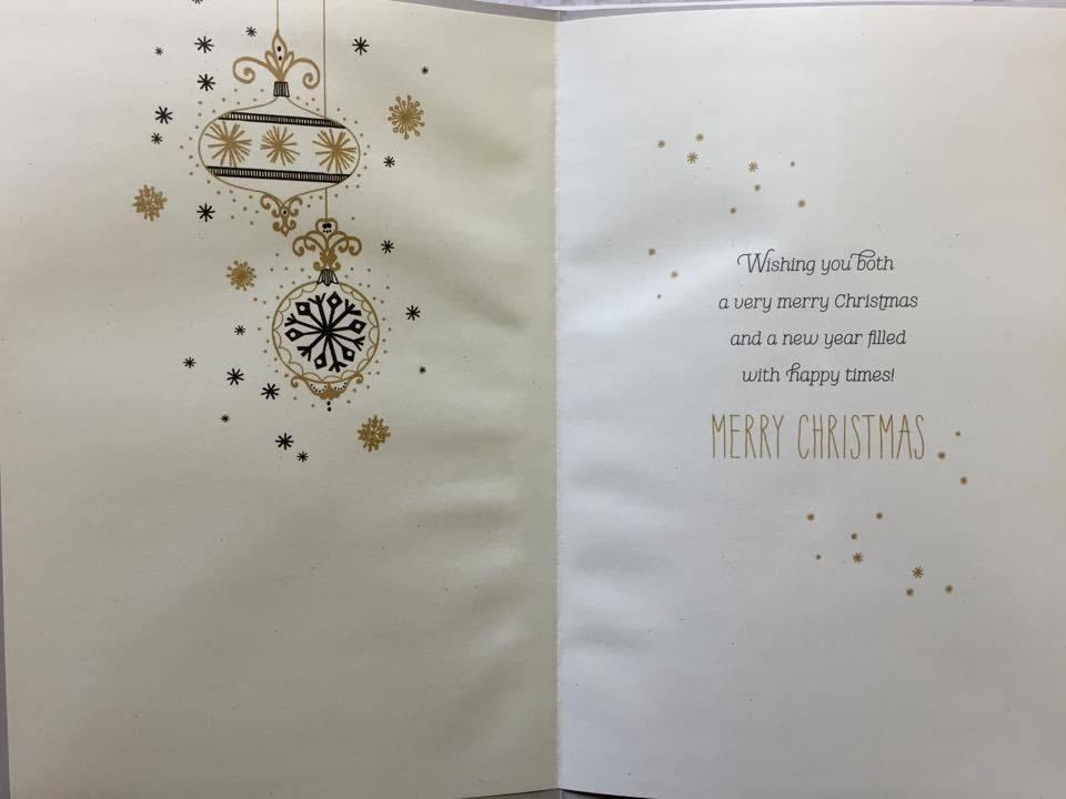 Special Couple Quality Christmas Happy New Year Greeting Card 