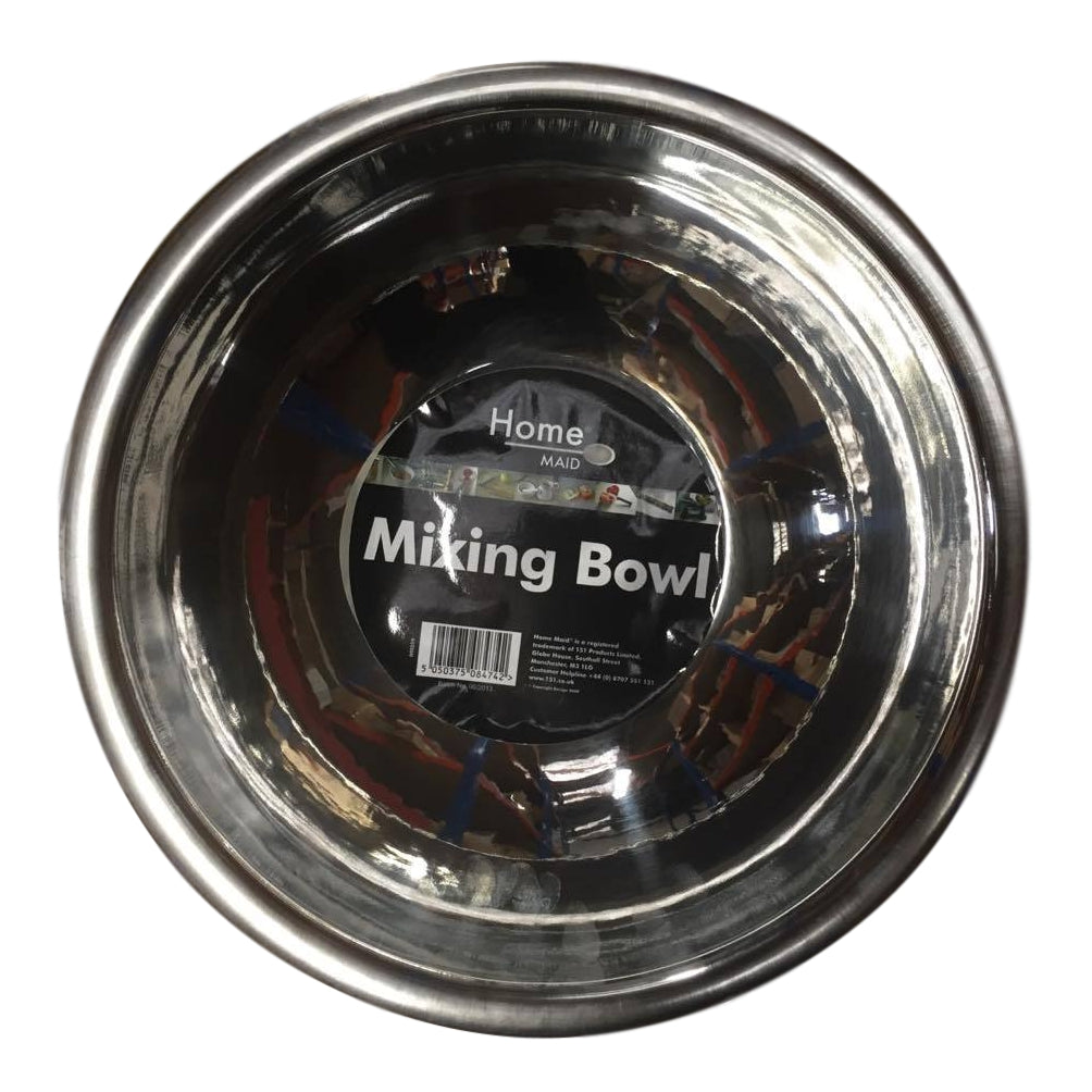 HOMEMAID SILVER METAL 10" WIDE MIXING BOWL CP250P