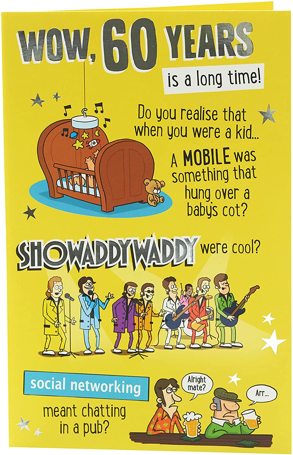Happy 60th Birthday Card Cheeky and Humour