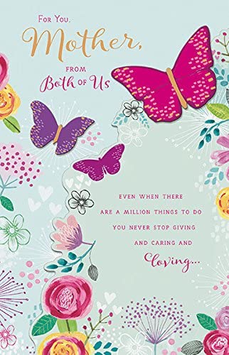 For You Mother From Both Of Us Mother's Day Card