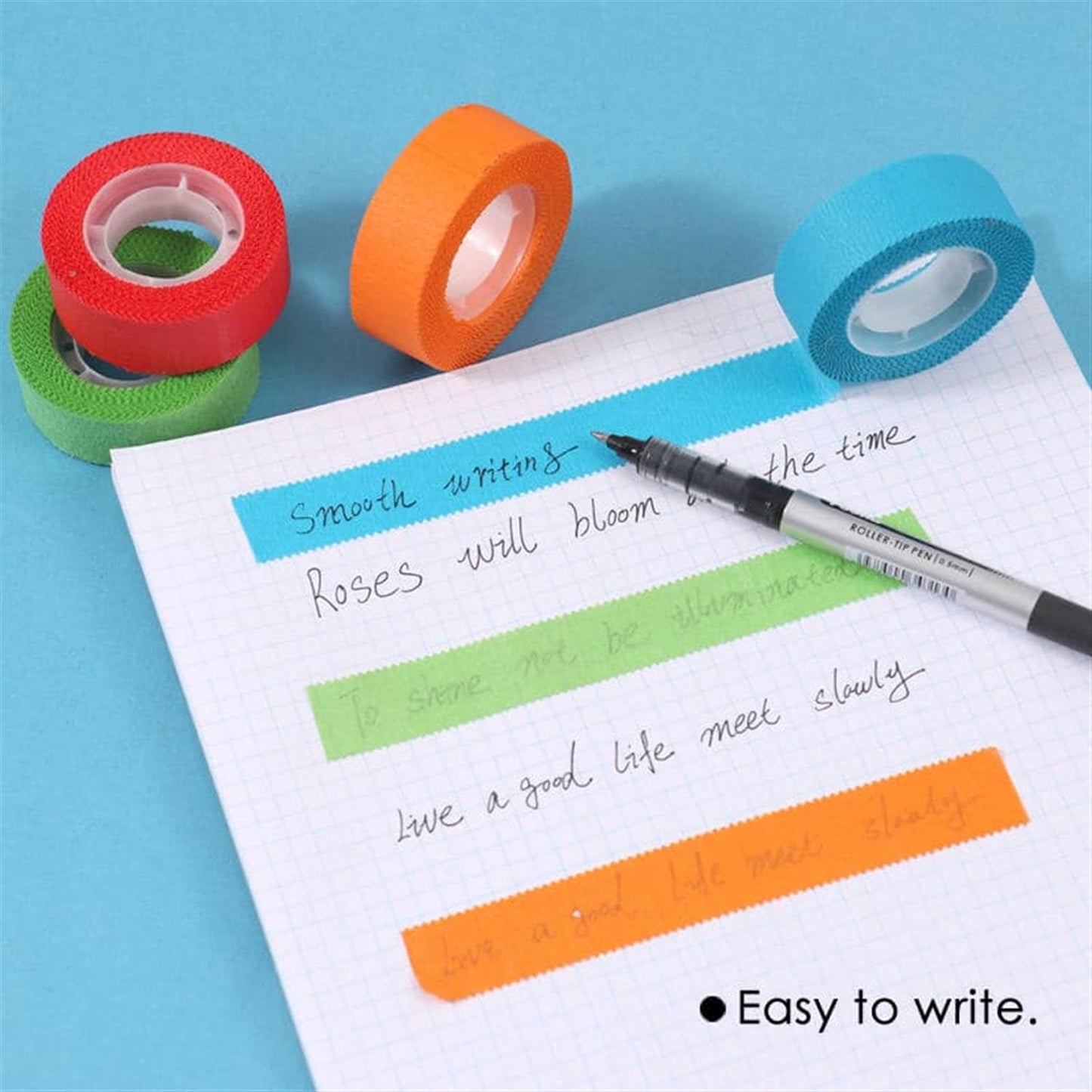 Pack of 2 Rainbow Masking Tapes 10m