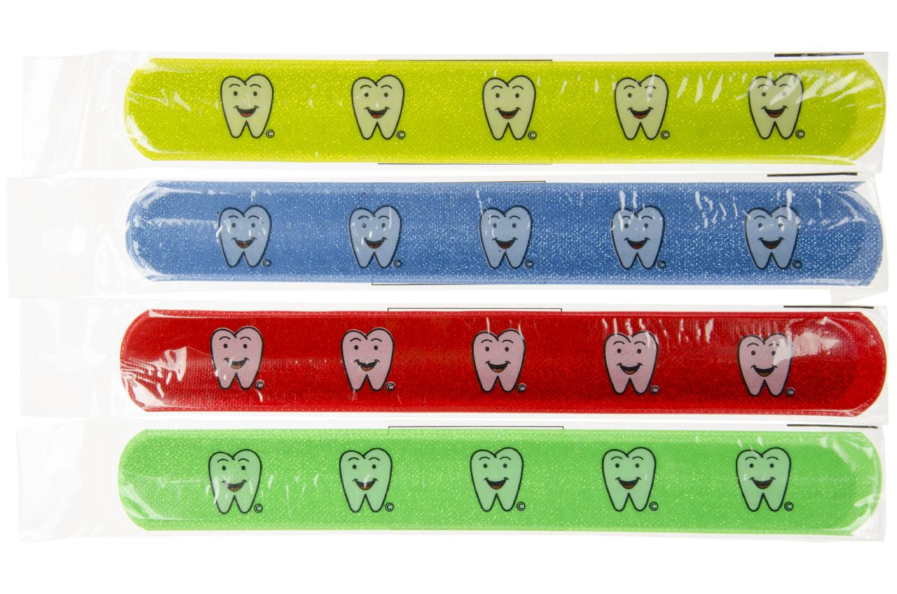 Pack of 6 Toothdesign Snap Bracelets