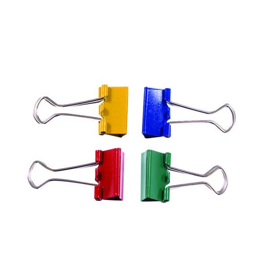 Pack of 10 Assorted Foldback Clips 24mm