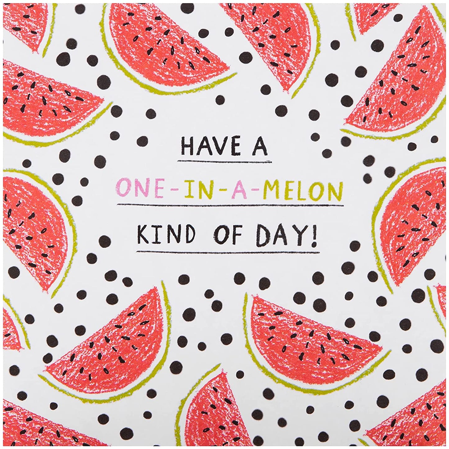 Pack of 10 in 2 Bold Fruit Themed Designs Kids Birthday Cards