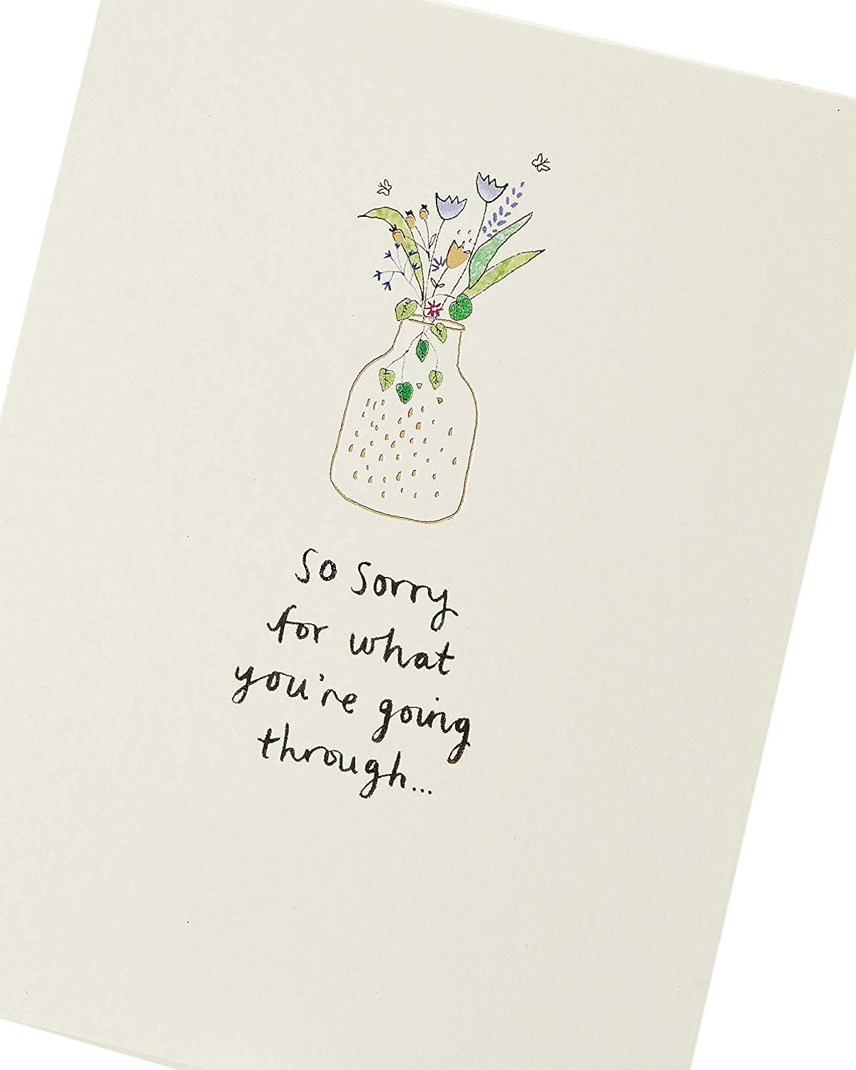 Thinking of You Sympathy Floral Card