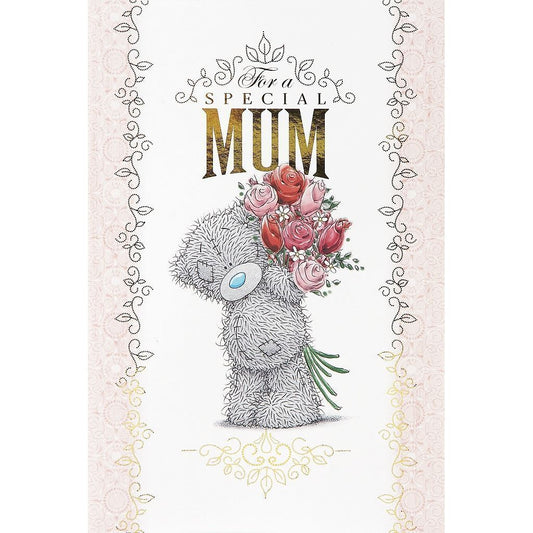 Special Mum Pop Up Bear With Roses Design Mother's Day Card