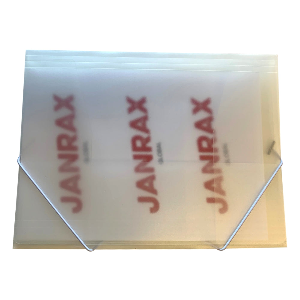 Janrax A4 Clear 3 Flap Folder with Elasticated Closure