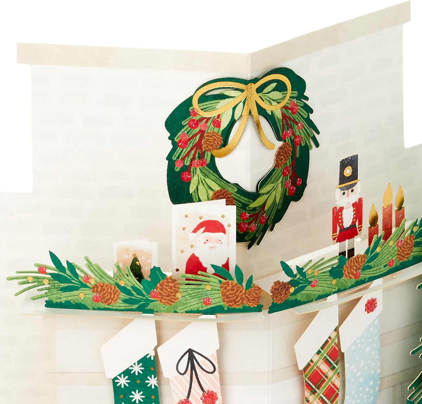 Fireplace & Tree 3D & Pop Up Christmas Card