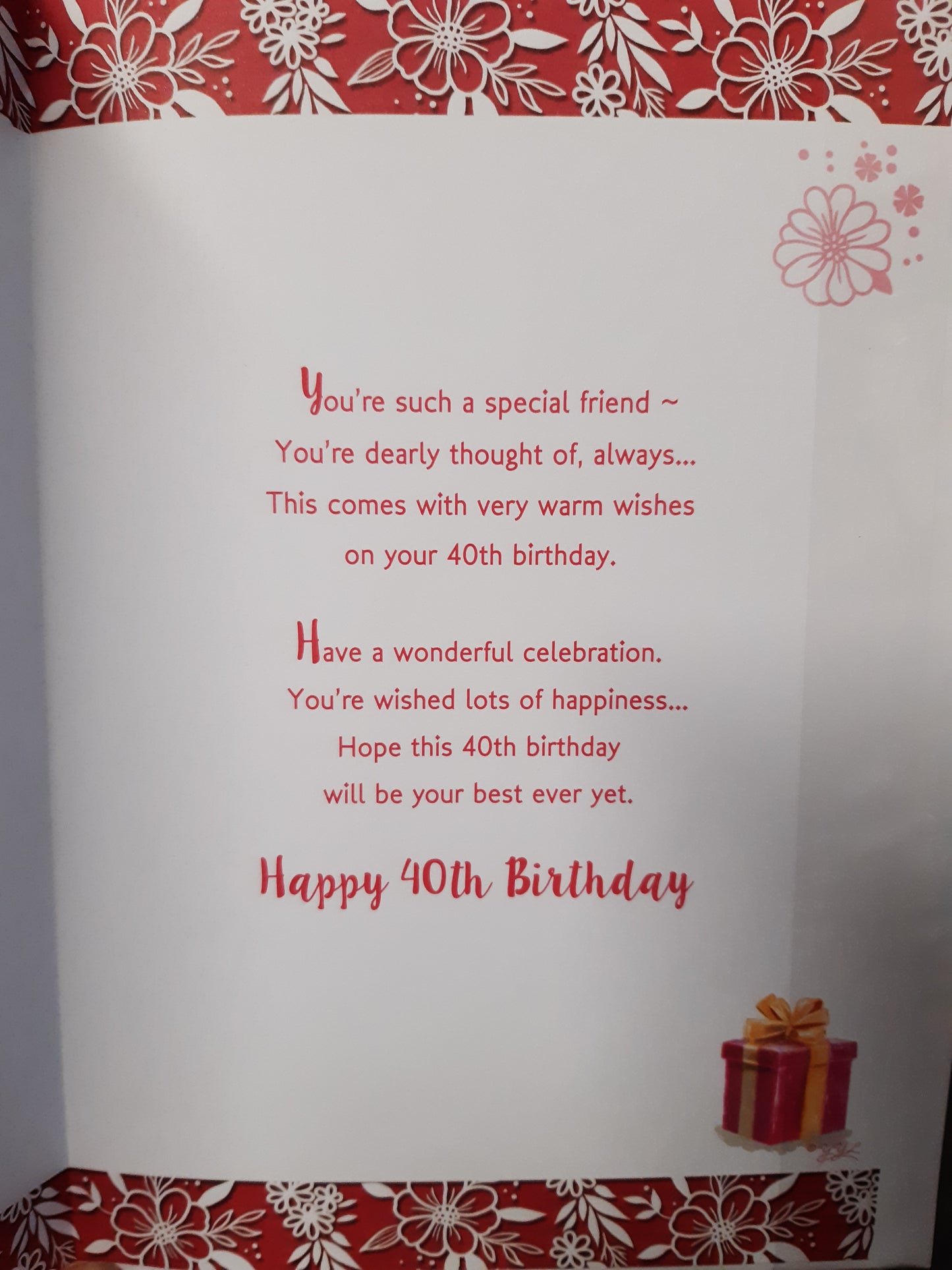 To a Special Friend’s 40th Birthday Celebrity Style Greeting Card
