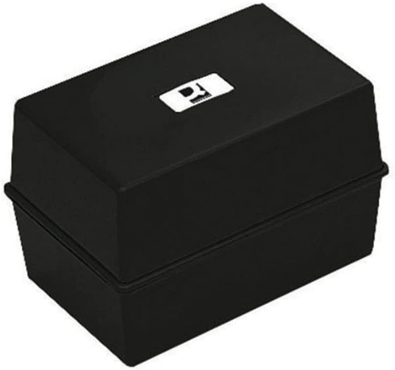 Black Card Index Box 8x5" (203 x 127mm)