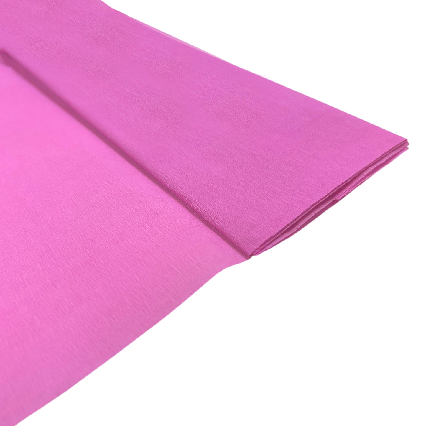 Pack of 20 Pink Crepe Paper Sheets 50cm x 2m 17GSM 35% Stretch Craft Paper