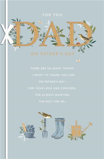 RHS Gardening Design For Dad Father's Day Card