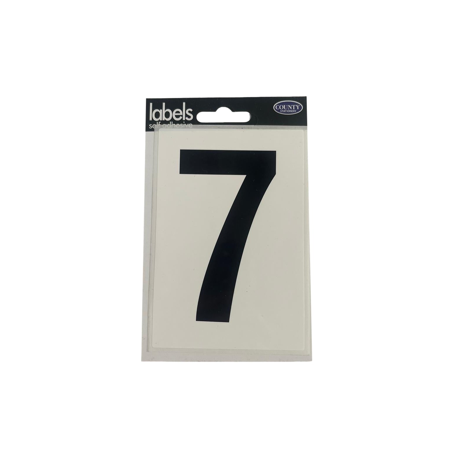 Number 7 Self Adhesive Wheelie Bin Label– Shop Inc
