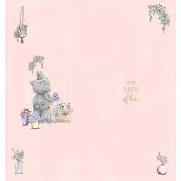 To The Best Gran Ever Bear Holding Flower Design Mother's Day Card