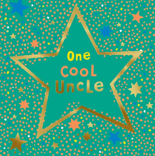 Cool Star Design Uncle Birthday Card