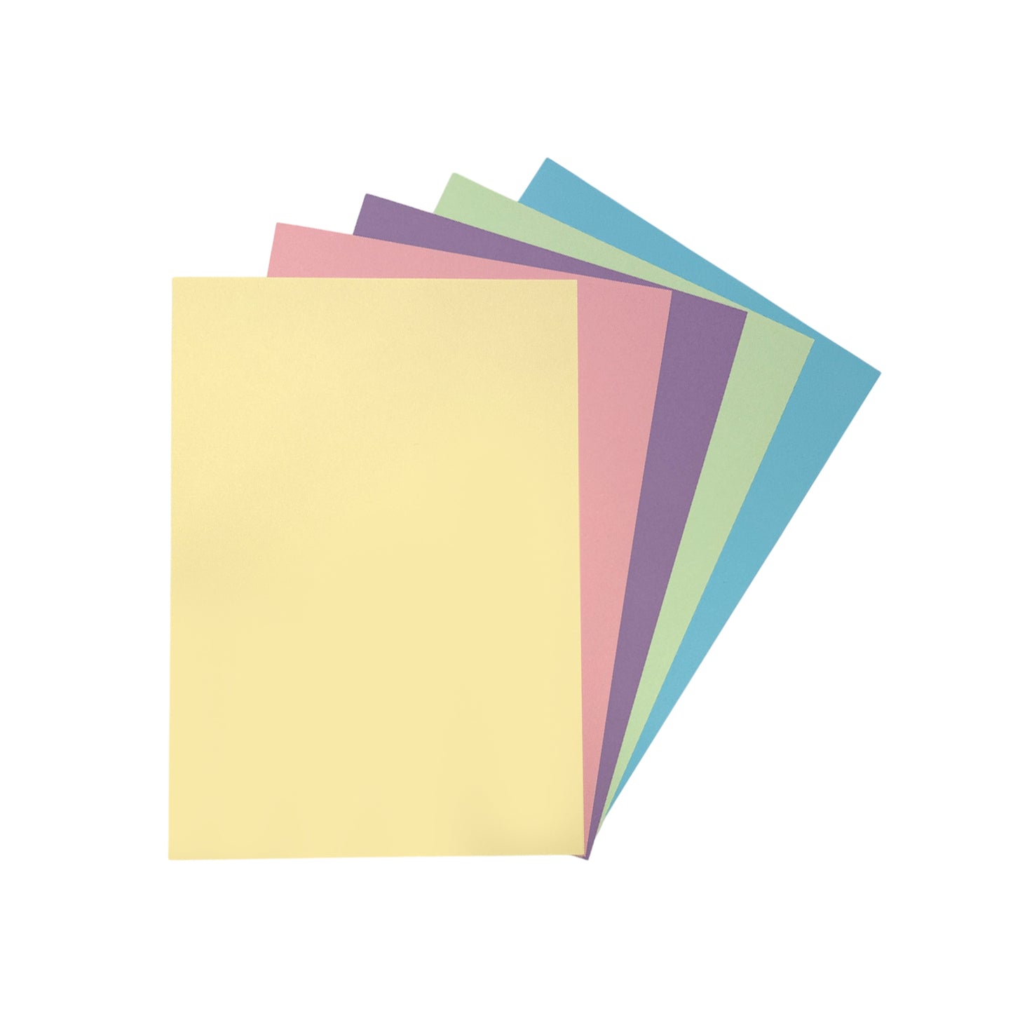 Pack of 250 A4 Assorted Pastel Coloured Card 160gsm Sheets