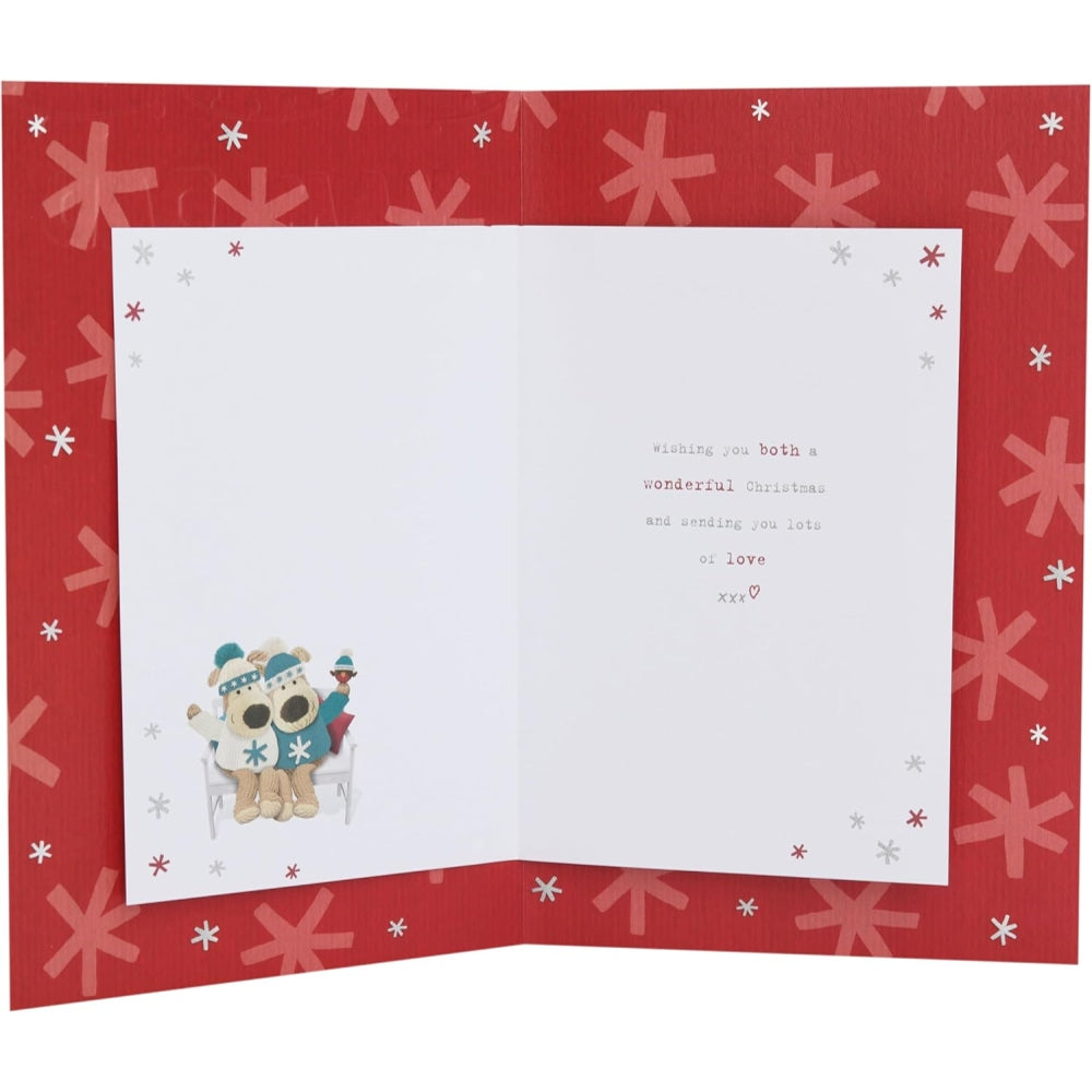 Boofles Sitting Mam & Dad Christmas Card