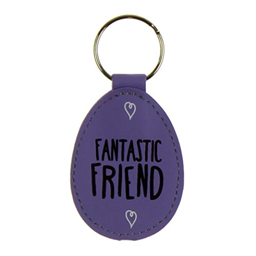 Eggcellent Purple Keyring "Fantastic Friend" Christmas Birthday All Occasion