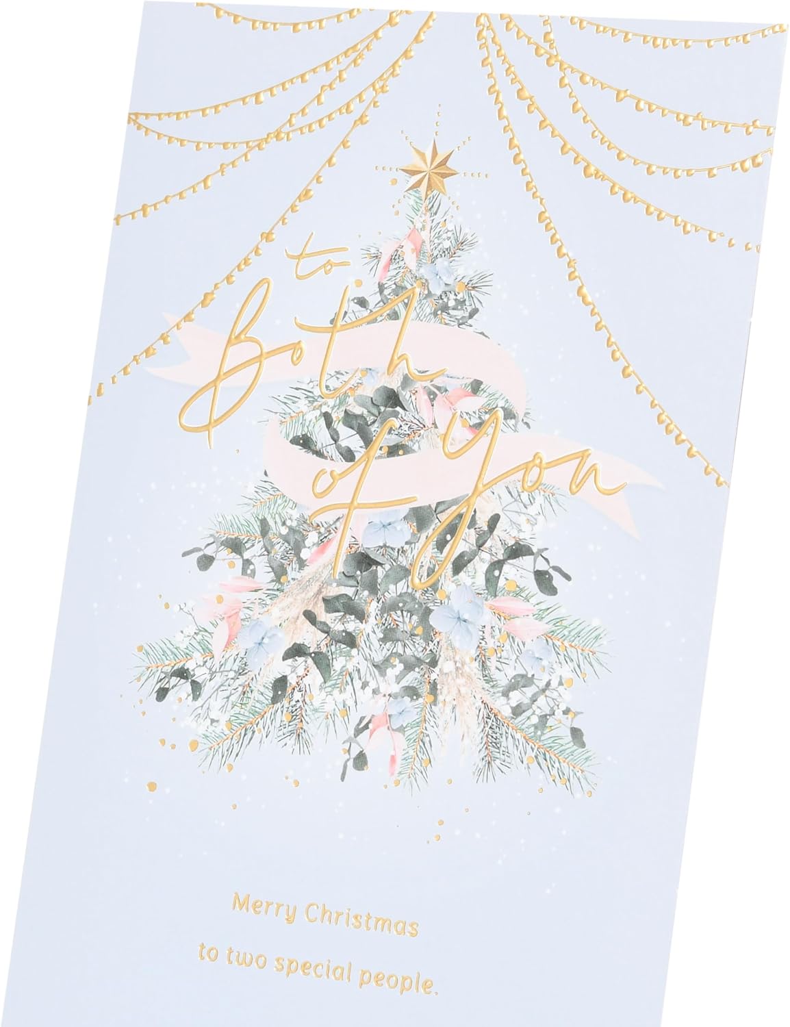 Xmas Tree Design Both of You Christmas Card