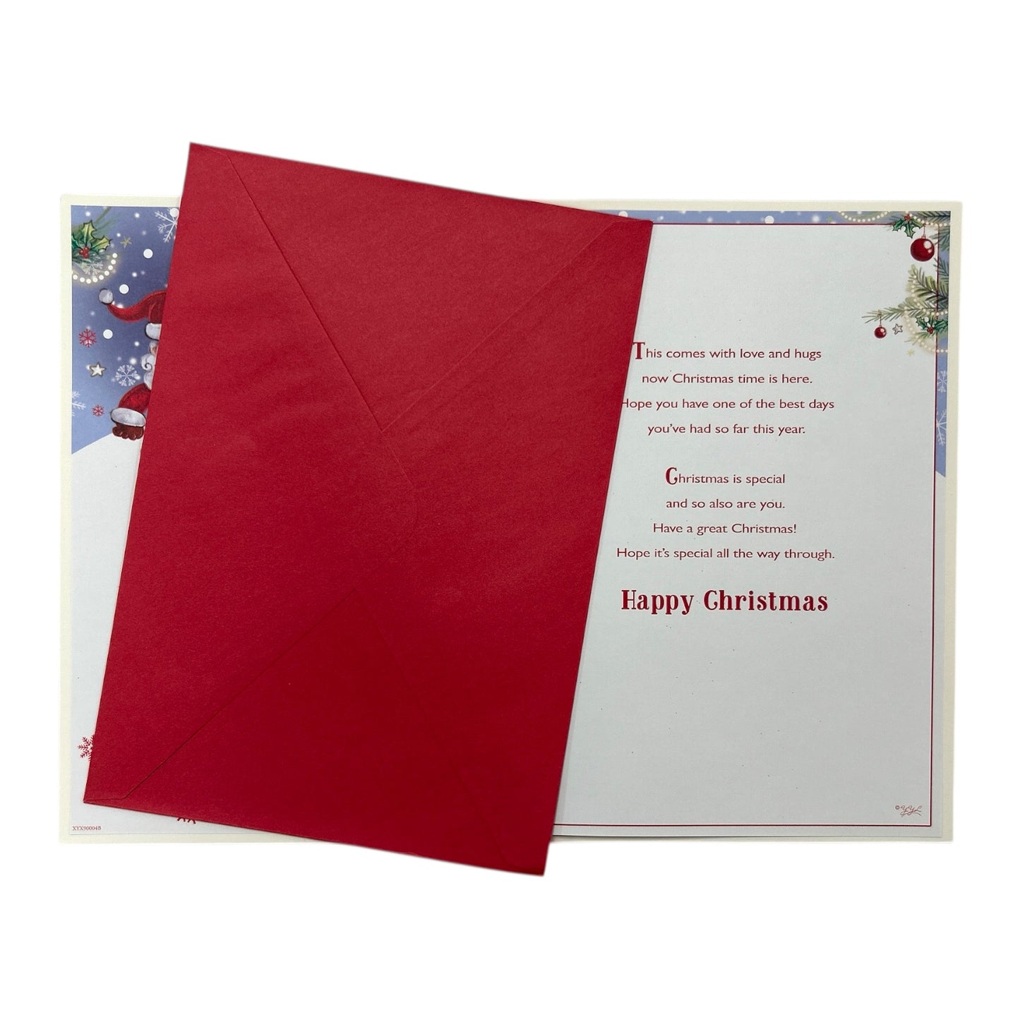 Santa With Gift Design For a Special Son's 1st Christmas Card