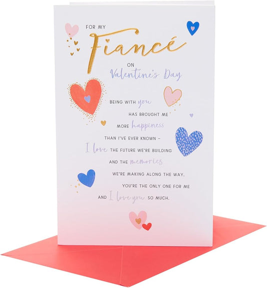 Loving Design Fiancé Valentine's Day Card 