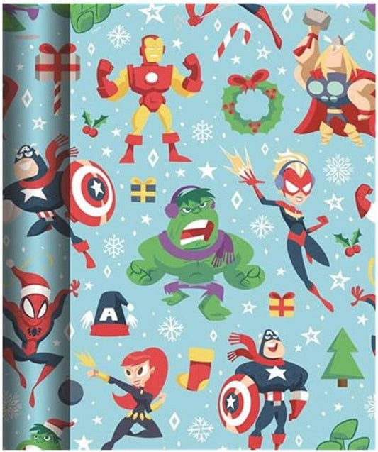 Marvel Avengers 4m Christmas Roll Wrap