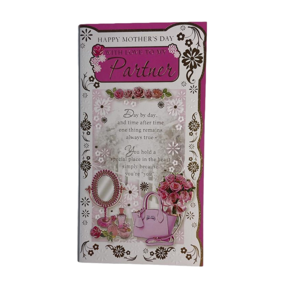 To My Partner Mirror And Purse Design Mother's Day Card